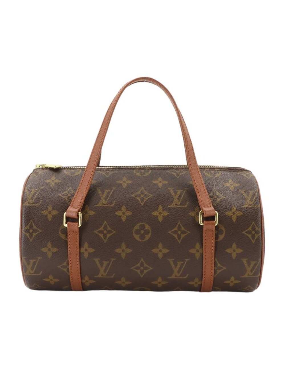 Louis Vuitton Monogram 26 Hand Bag Brown Gold Papillon